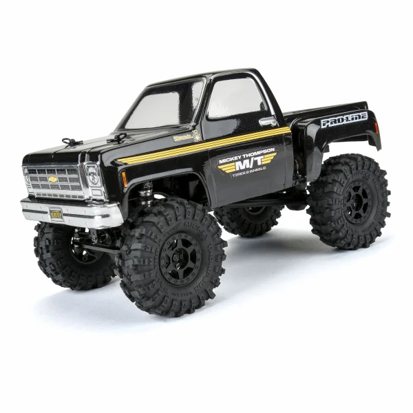 ProLine 1:24 Mickey Thompson Baja Pro X 1.0 MT Crawler Tyres on Mini Holcomb Black Wheels (4)