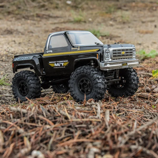 ProLine 1:24 Mickey Thompson Baja Pro X 1.0 MT Crawler Tyres on Mini Holcomb Black Wheels (4)