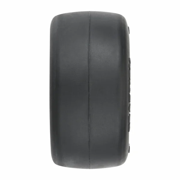 1:16 Reaction Rear Tires MTD 8mm Black/Silver (2): Losi Mini