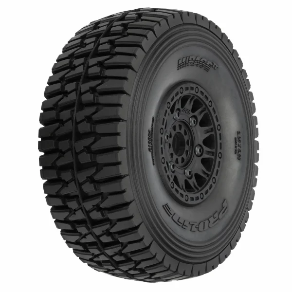 ProLine 1:7 Mirage TT Belted Tyres On 17mm Black Raid Wheels (2)