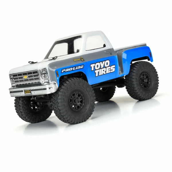 ProLine 1.0 Toyo Open Country R/T Trail Tyres Mounted on 7mm Hex Black IMPULSE Wheels (4)