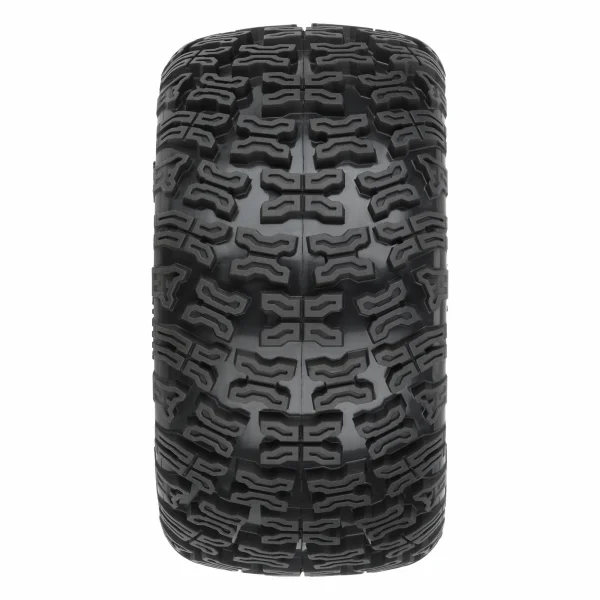 ProLine Bonesaw 2.8 MT Tyres Mounted on 12/14mm Hex Black Raid Wheels (2)