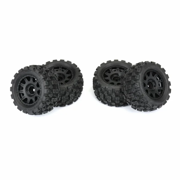 ProLine Badlands MX 1.85 Tires Mounted on Raid 12mm Hex Wheels - GROM (4)