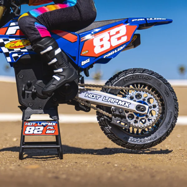 ProLine Hot Lap MX S3 Rear Tire Mounted on Black Supermoto Wheel