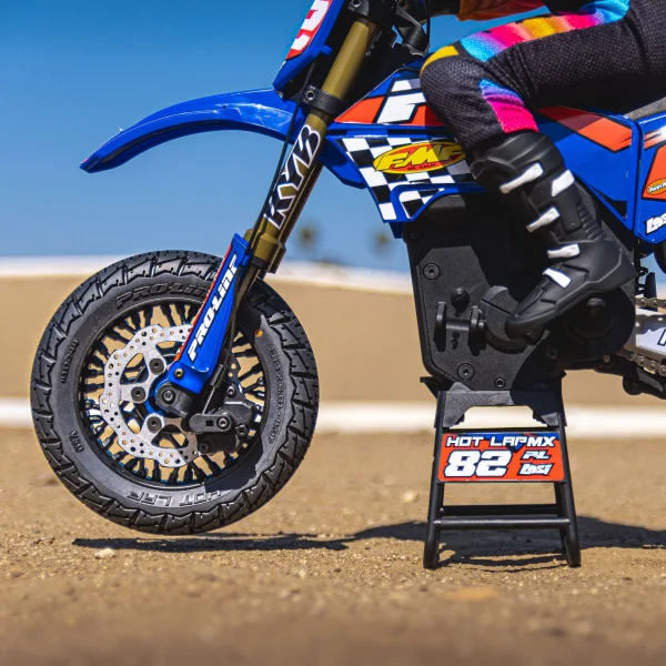 ProLine Hot Lap MX S3 Front Tire Mounted on Black Supermoto Wheel (1)