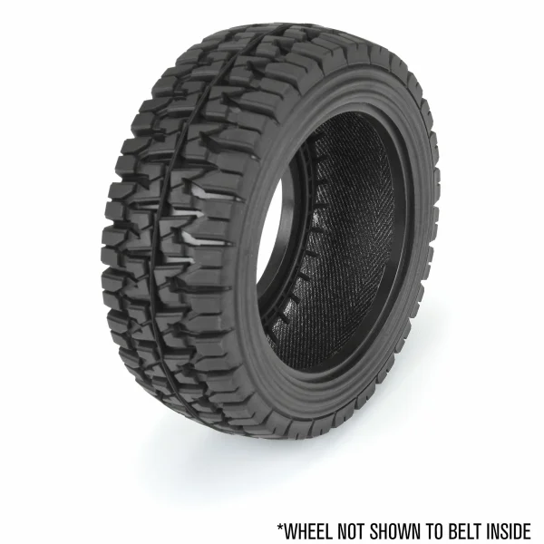 ProLine Mirage TT 2.2 /3.0 SC Tyres Mounted on Black Raid 12/14mm Hex Wheels (2)