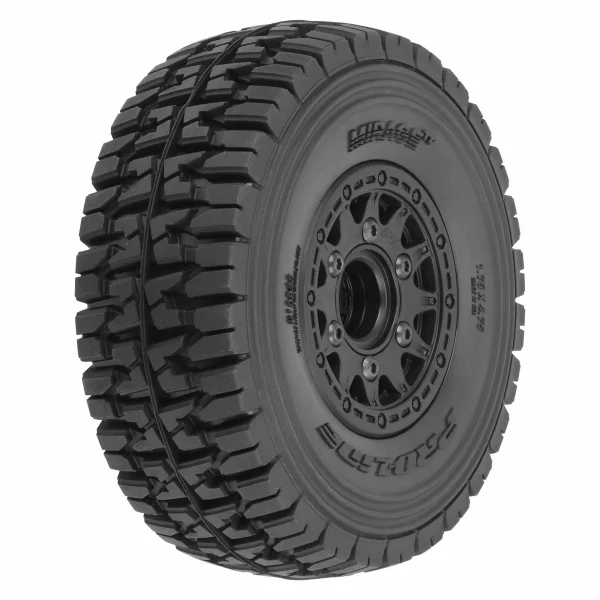 ProLine Mirage TT 2.2 /3.0 SC Tyres Mounted on Black Raid 12/14mm Hex Wheels (2)
