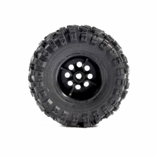 1/30 Baja Pro X Front/Rear Mounted Chrome Beast Tires (4): A