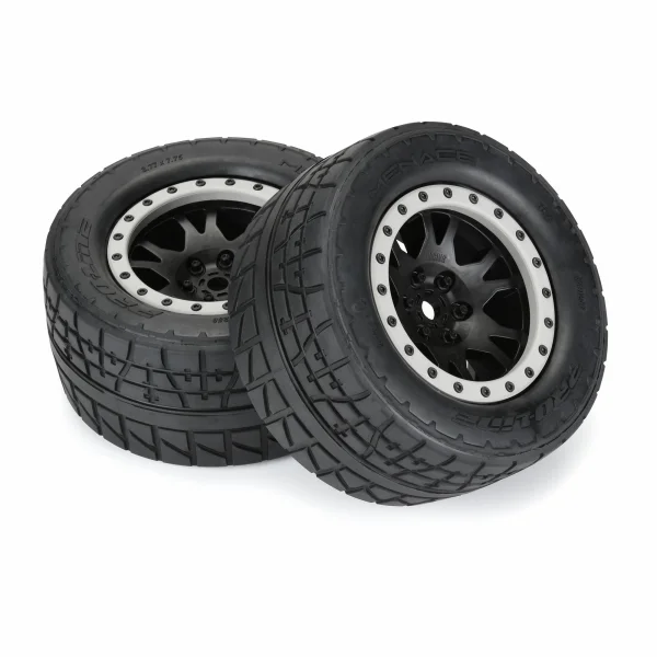 ProLine Menace HP Belted Tyres on X-MAXX Black/Grey 24mm Hex Wheels (2)