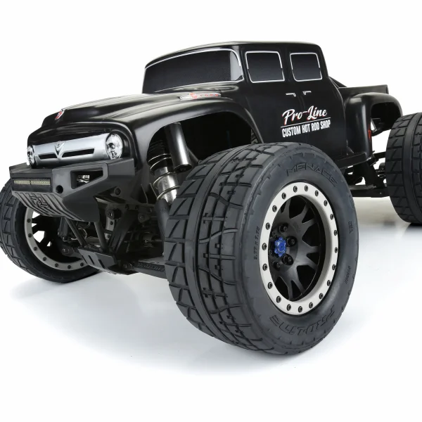 ProLine Menace HP Belted Tyres on X-MAXX Black/Grey 24mm Hex Wheels (2)