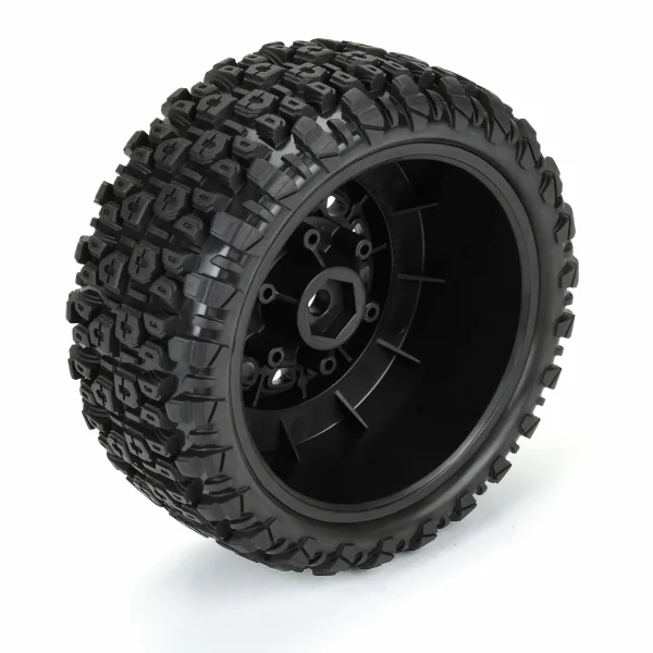 ProLine Aztek M2 SC Tyres Mounted on 12/14mm Black Raid Wheels (2)