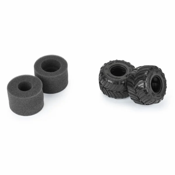 1:18 Dreadnaught 1.25 /1.75 F/R MT Tires (2): Mini LMT