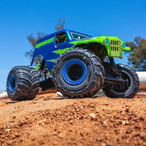 1:18 Dreadnaught 1.25 /1.75 F/R MT Tires (2): Mini LMT