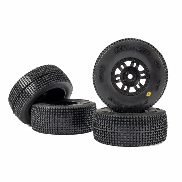 1:16 King Pin Front/Rear Tires MTD 12mm Black Split Six (4): — image 5 of 12