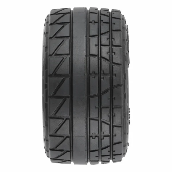 1:18 Menace F/R Street Tires MTD 12mm Black Raid (4): Granit