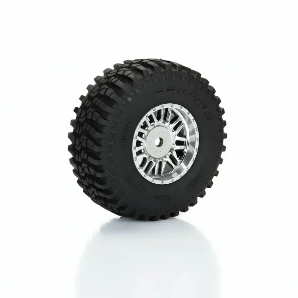 ProLine Flat Iron Front/Rear Tires Mounted 12mm Hex Chrome Diablo (4) - Arrma Typhon GROM