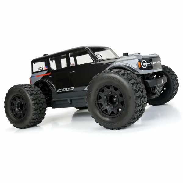 ProLine Jaeger HP Belted 2.8 Tyres Mounted on 12mm/14mm Black Raid Wheels (2)
