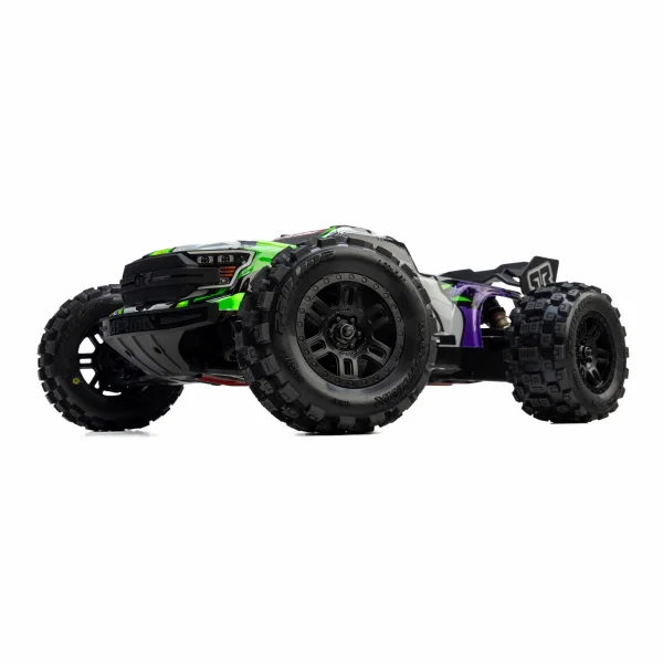 ProLine Badlands Tyres Mounted on 12mm Hex Black Split Six Wheels (2)