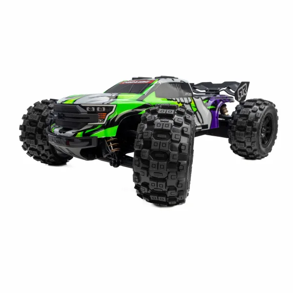 ProLine Badlands Tyres Mounted on 12mm Hex Black Split Six Wheels (2)
