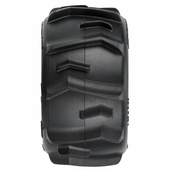 ProLine 1:18 Dumont Tyres Mounted on 12mm Hex Black Raid Wheels (4) - Granite GROM