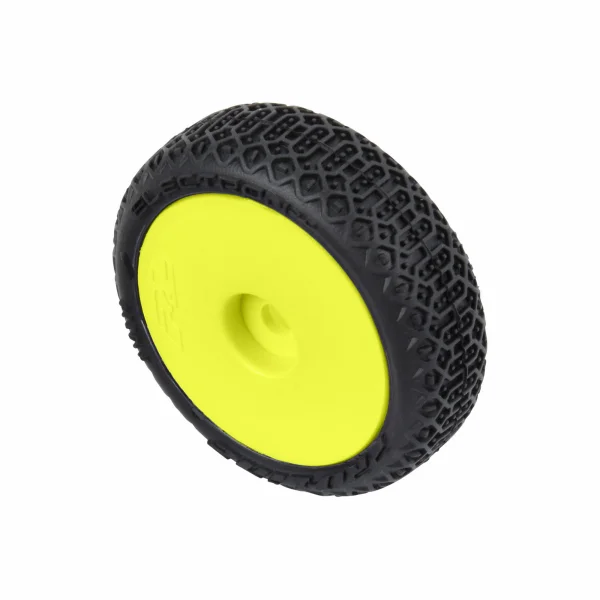 1/24 Electron 2.0 Buggy F/R Tires Mounted 7mm Yellow (4): Mi