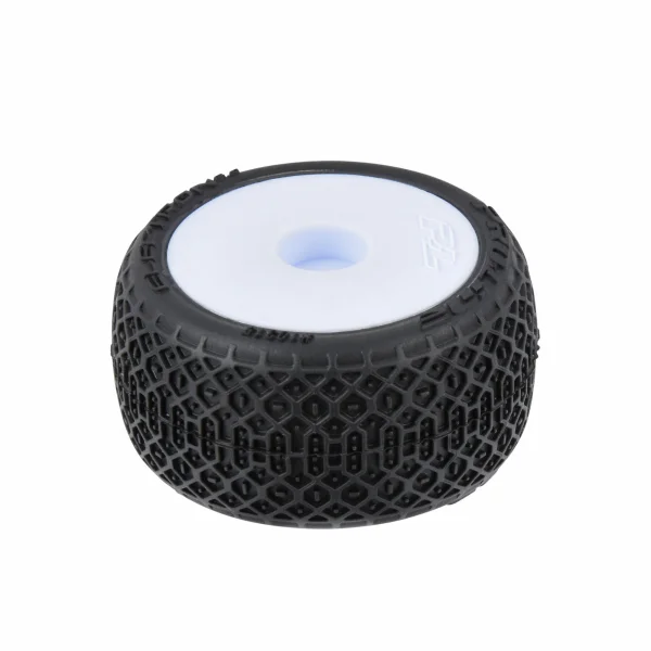 ProLine Electron 2.0T Tyres Mounted on 7mm White Losi Micro T White Wheels (4)