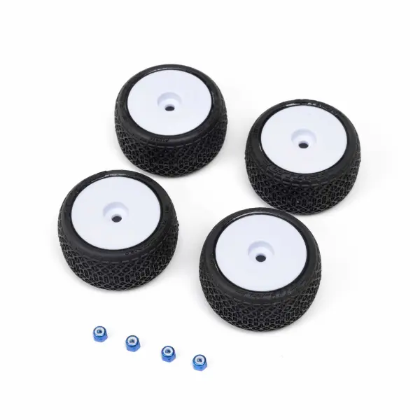 ProLine Electron 2.0T Tyres Mounted on 7mm White Losi Micro T White Wheels (4) — image 5 of 5