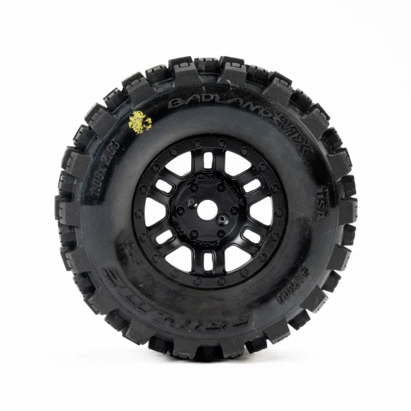 1:16 Badlands MX Front/Rear Tires MTD 12mm Black Split Six ( — image 4 of 9