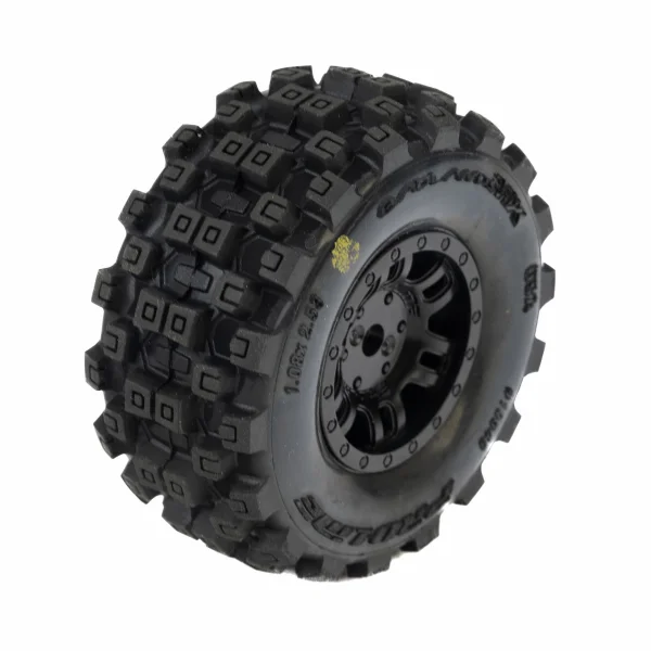 1:16 Badlands MX Front/Rear Tires MTD 12mm Black Split Six ( — image 1 of 9