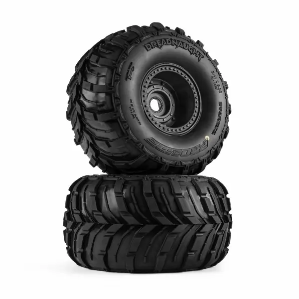 1:8 Dreadnaught Front/Rear Tire MTD QUAKE 4S Wheel (2): QUAK &mdash; image 6 of 12