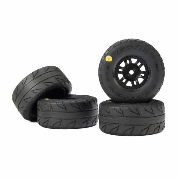 1:16 Vector Front/Rear Tires MTD 12mm Black Split Six (4): M