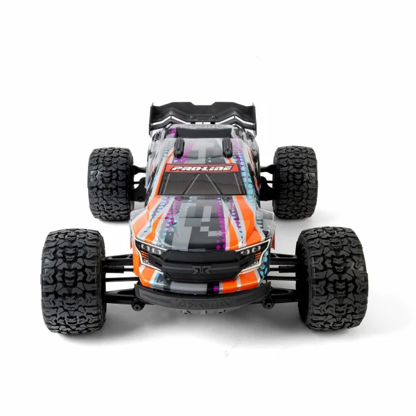 ProLine Jaeger Tyres Mounted on 12mm Hex Black Split Six Wheels (2)