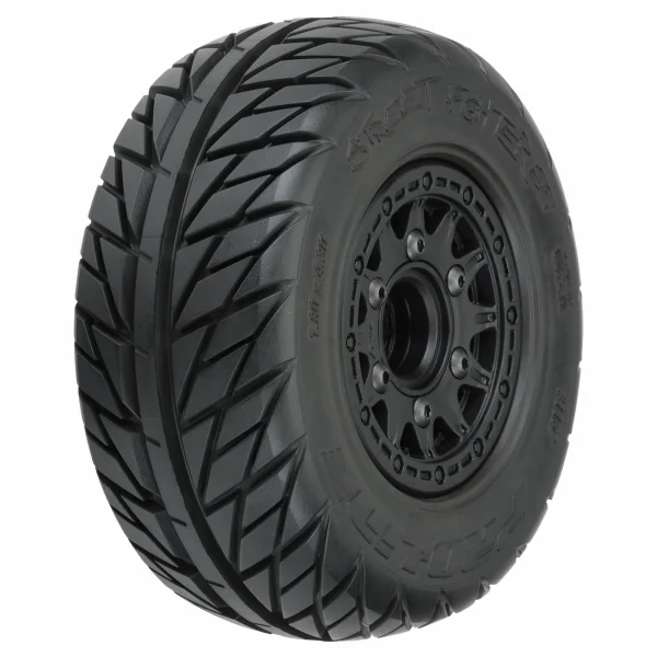 ProLine Street Fighter M2 SC Tyres on Black Raid 6X30 Wheels (2)