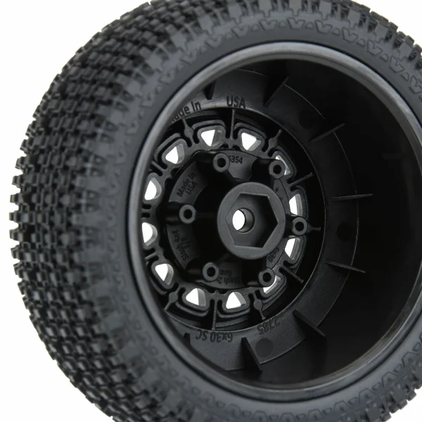ProLine Gladiator SC 2.2/3.0 M2 Tyres Mounted on Raid 6X30 Black Wheels (2)