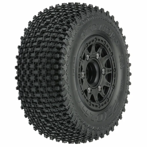 ProLine Gladiator SC 2.2/3.0 M3 Tyres Mounted on Raid 6X30 Black Wheels (2)
