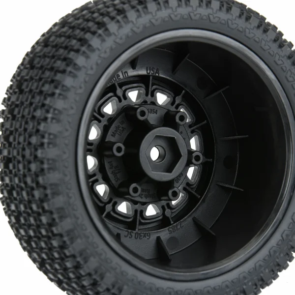 ProLine Gladiator SC 2.2/3.0 M3 Tyres Mounted on Raid 6X30 Black Wheels (2)