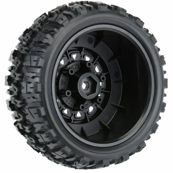 ProLine Trencher X M2 SC Tyres on Black Raid 6X30 Wheels (2)