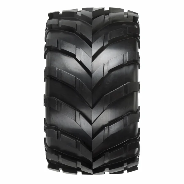 ProLine Masher 2.8 Tyres Mounted on Black Raid 6X30 Removable Hex Wheels - 12mm Hex