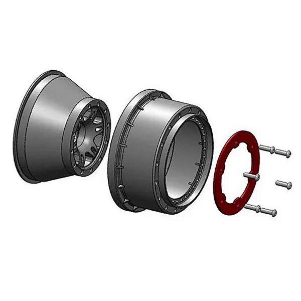 ProLine Split Six SC - Red/Black - Fits Slash 2WD Rear, Slash 4X4 Front/Rear