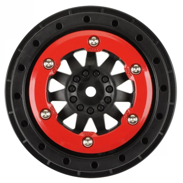 ProLine Protrac Susp. Kit F-11 2.2/3.0 Red/Black Beadloc Wheels ** CLEARANCE **
