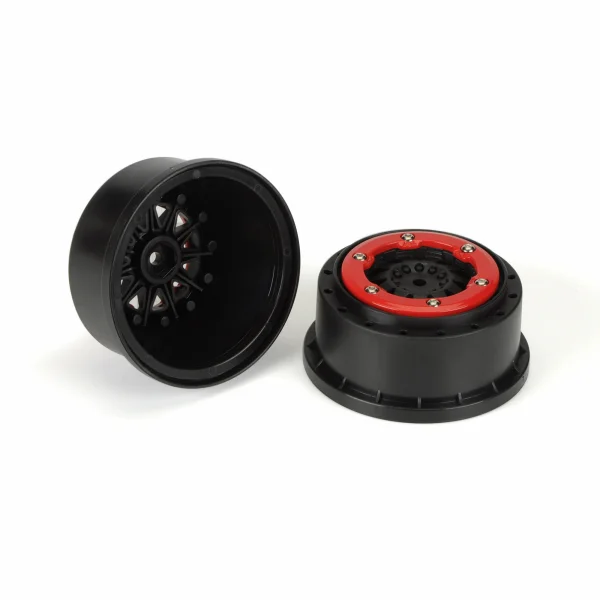 ProLine Protrac Susp. Kit F-11 2.2/3.0 Red/Black Beadloc Wheels ** CLEARANCE **
