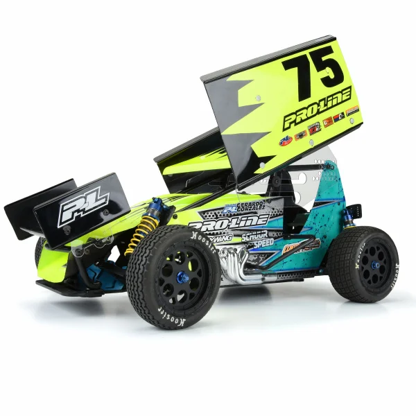 ProLine Showtime Sprint Car 2.2 Hex Black Rear Wheels (2)