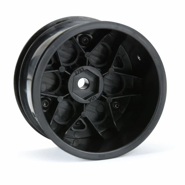ProLine Showtime Sprint Car 2.2 Hex Black Rear Wheels (2)