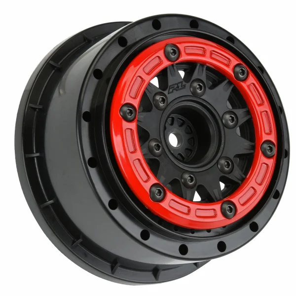 ProLine Raid 2.2/3.0 Red/Black Beadloc 6X30 SC Wheels (2) ** CLEARANCE **