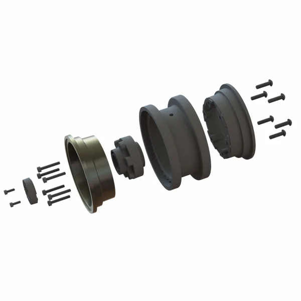 1/6 Black Rhino Armory Aluminium 2.9 Dual Offset SCX6 Wheels (2)