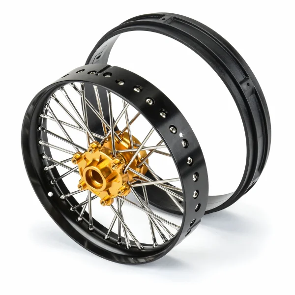 1/4 Pro-Spec Aluminium V2 Bead Front Wheel Black/Gold (1): (2) — image 2 of 7