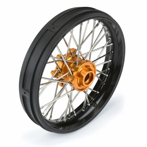1/4 Pro-Spec Aluminium V2 Bead Front Wheel Black/Gold (1): (2) — image 3 of 7