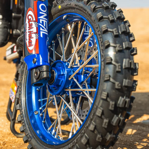 1/4 Pro-Spec Aluminium Front Hub Blue: Promoto-MX