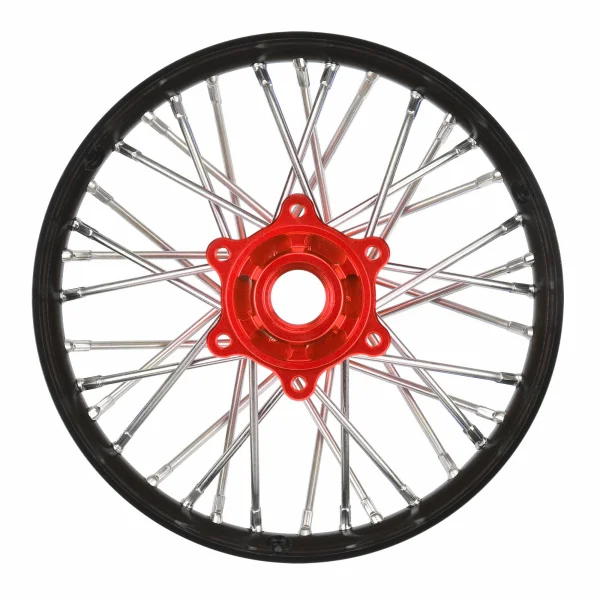 1/4 Pro-Spec Aluminium V2 Bead Rear Wheel Black/Red (1): Prom — image 1 of 6