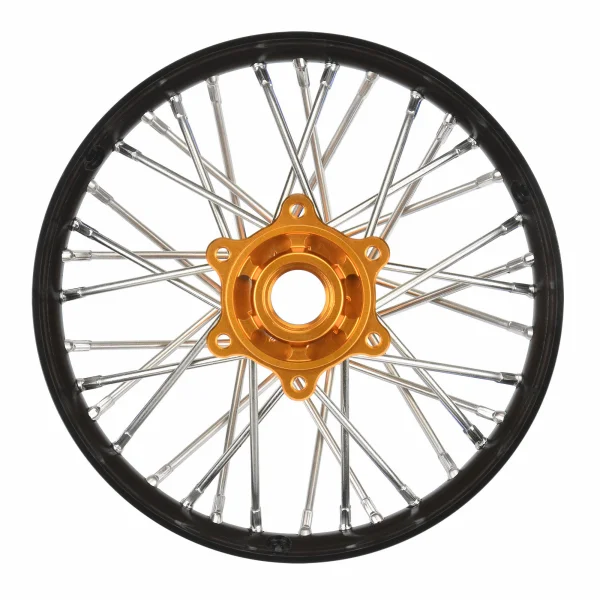 1/4 Pro-Spec Aluminium V2 Bead Rear Wheel Black/Gold (1): Pro — image 1 of 6